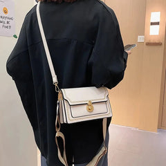 Flap Bags for Women Wide Strap Crossbody Shoulder Bag small PU Leather Handbags