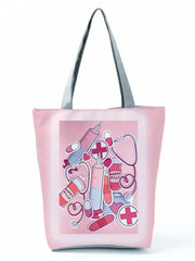 Nurse Medicinal Liquid Shoulder Bag High Capacity Tote Bag for Women