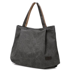 Women Canvas Casual Tote Shoulder Bags Ladies Zipper Handbags