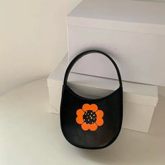 Women Flower PU Shoulder Bag High Capacity Shopping Bags Pnone Bag Handbags