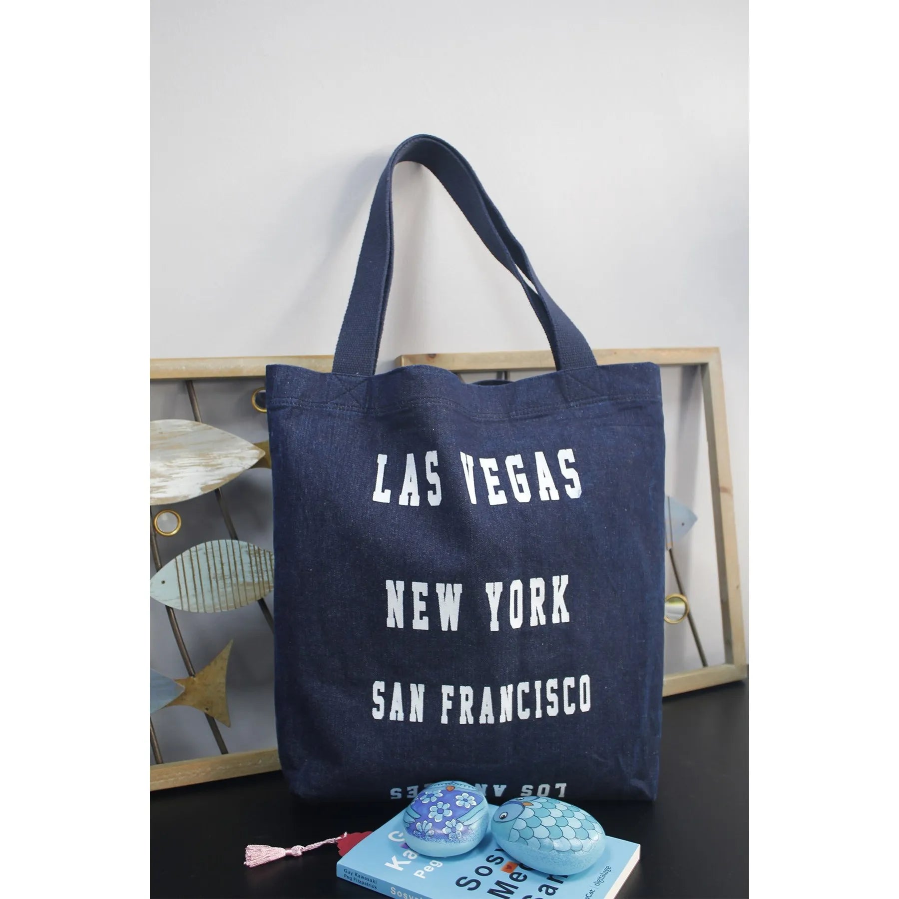 Women's Stripe Messenger Bag Cotton Two Colors