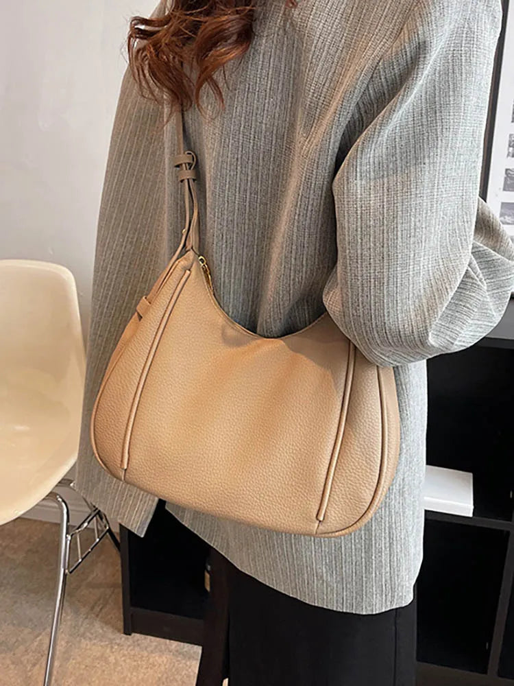 Women's Pu Leather Crossbody Bag Solid Female Shoulder Handbag