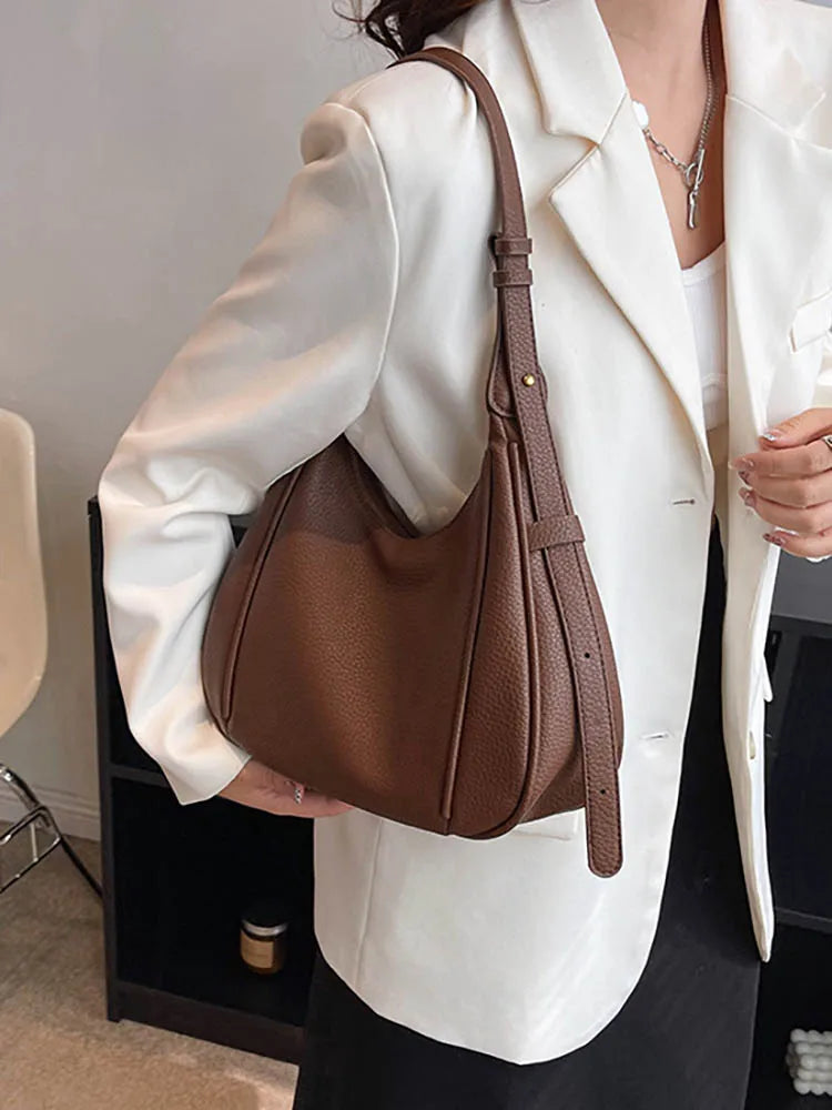 Women's Pu Leather Crossbody Bag Solid Female Shoulder Handbag