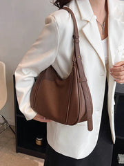 Women's Pu Leather Crossbody Bag Solid Female Shoulder Handbag