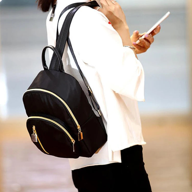 Women Backpack Mini Soft Touch Multi-Function Small Backpack Female