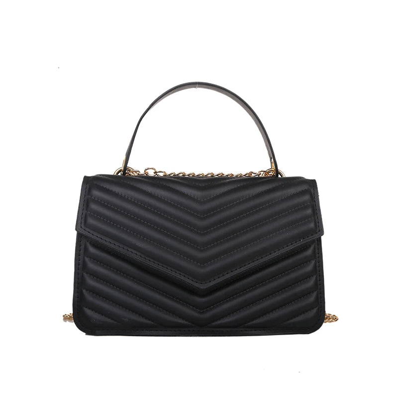 High Women's Diamond Lattice Square Bag Chain Messenger Bag