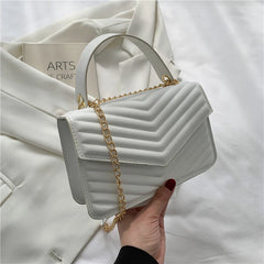 High Women's Diamond Lattice Square Bag Chain Messenger Bag