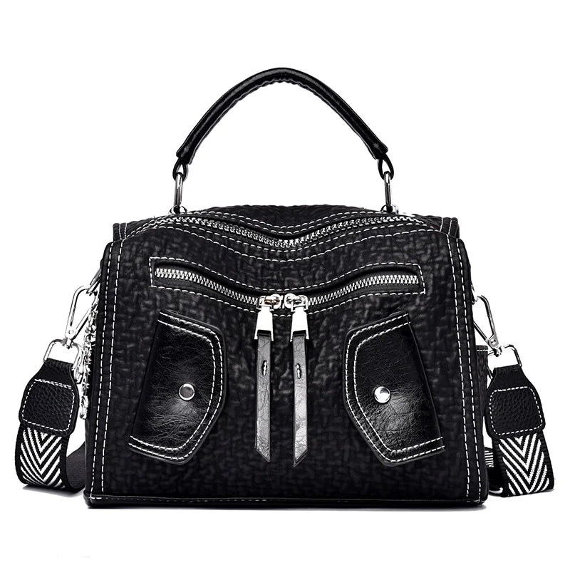 Casual Women Handbag Travel Shoulder Bag Soft Leather Female Crossbody Bag