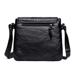 Soft Leather Crossbody Shoulder Bag Women Messenger Bag Female Flap Handbag