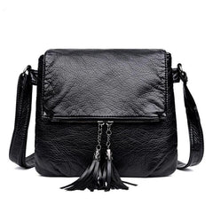 Soft Leather Crossbody Shoulder Bag Women Messenger Bag Female Flap Handbag