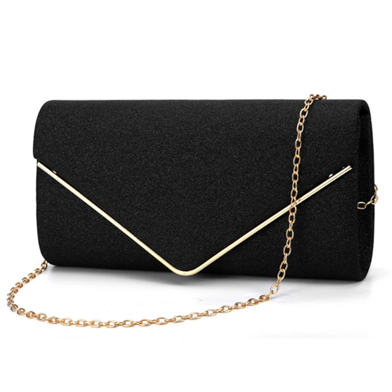 Golden Diamond Evening Clutch Bag Wedding Party Handbag