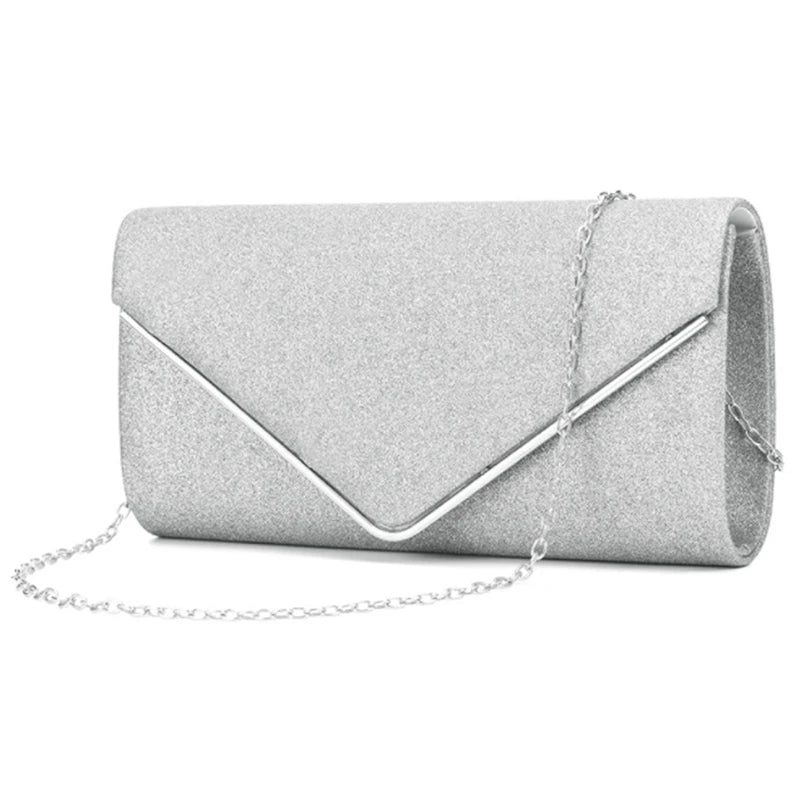 Golden Diamond Evening Clutch Bag Wedding Party Handbag