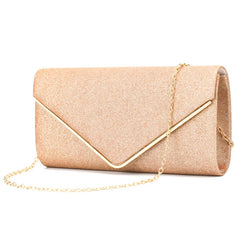 Golden Diamond Evening Clutch Bag Wedding Party Handbag