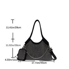 Diamond Tote Bags for Women Large Shoulder Bag Purses Crossbody Handbag