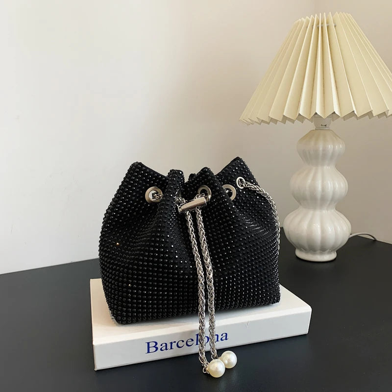Rhinestone Crossbody Bag for Women Wedding Evening Clutch Handbag