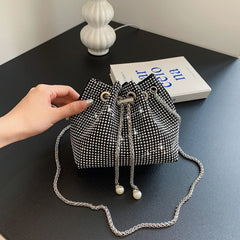 Rhinestone Crossbody Bag for Women Wedding Evening Clutch Handbag