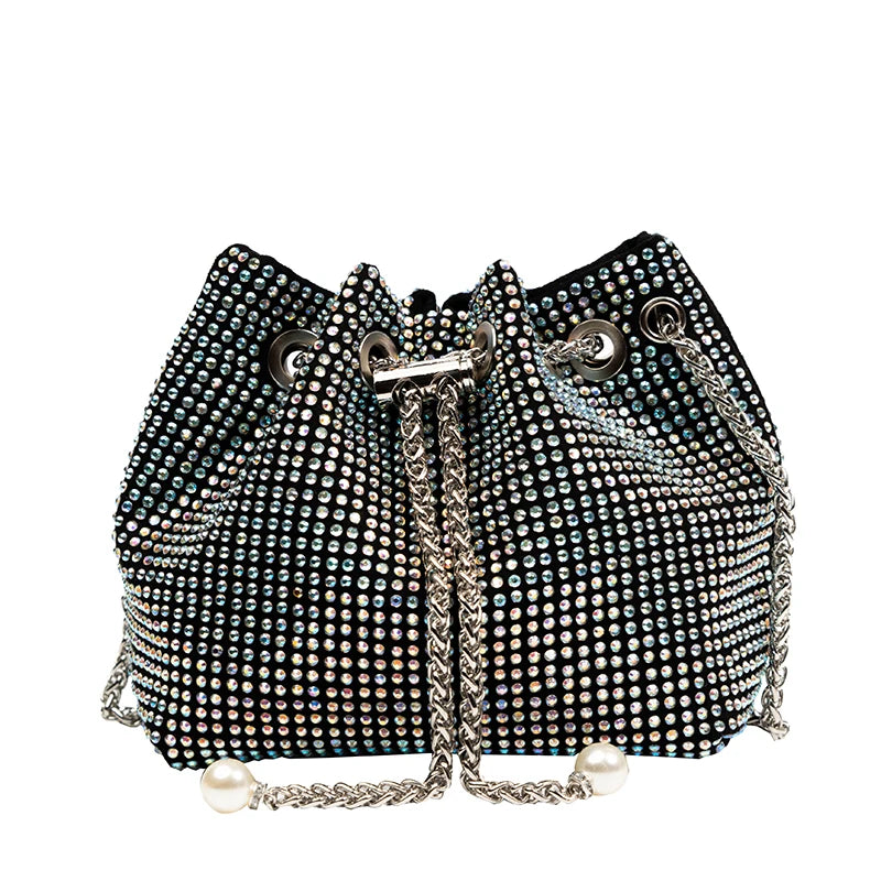 Rhinestone Crossbody Bag for Women Wedding Evening Clutch Handbag