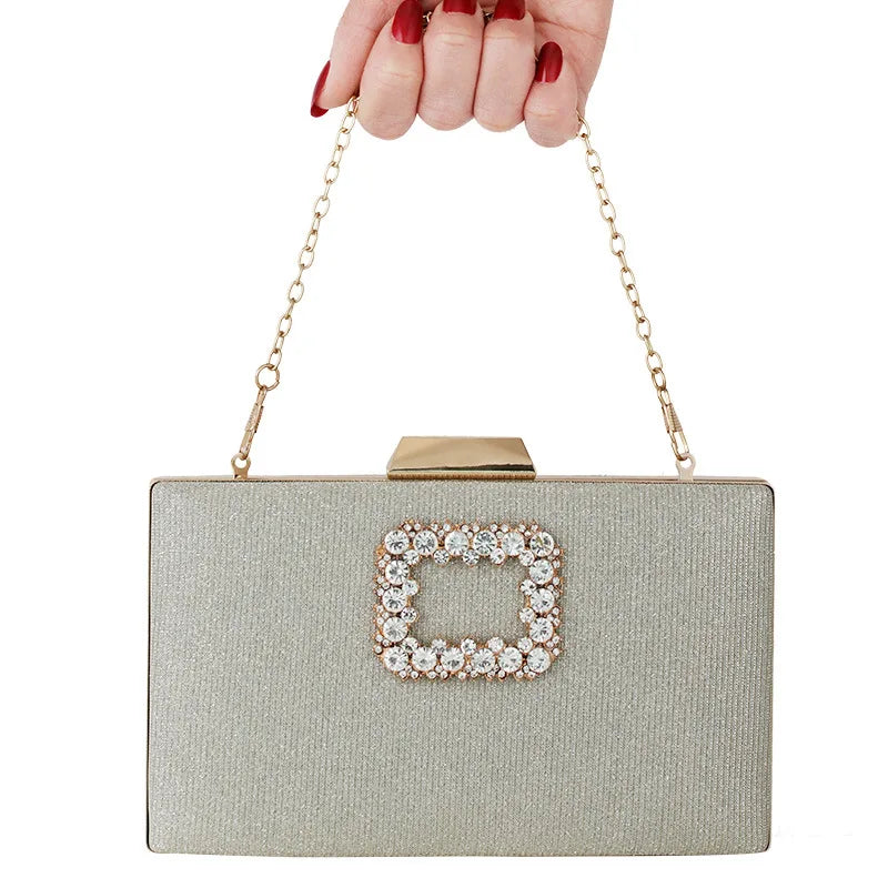 Diamond-encrusted Banquet Bag European American Ladies Handbag Evening Bag