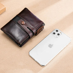 Men's Leather Wallet Anti-theft RFID Purse