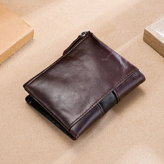 Men's Leather Wallet Anti-theft RFID Purse