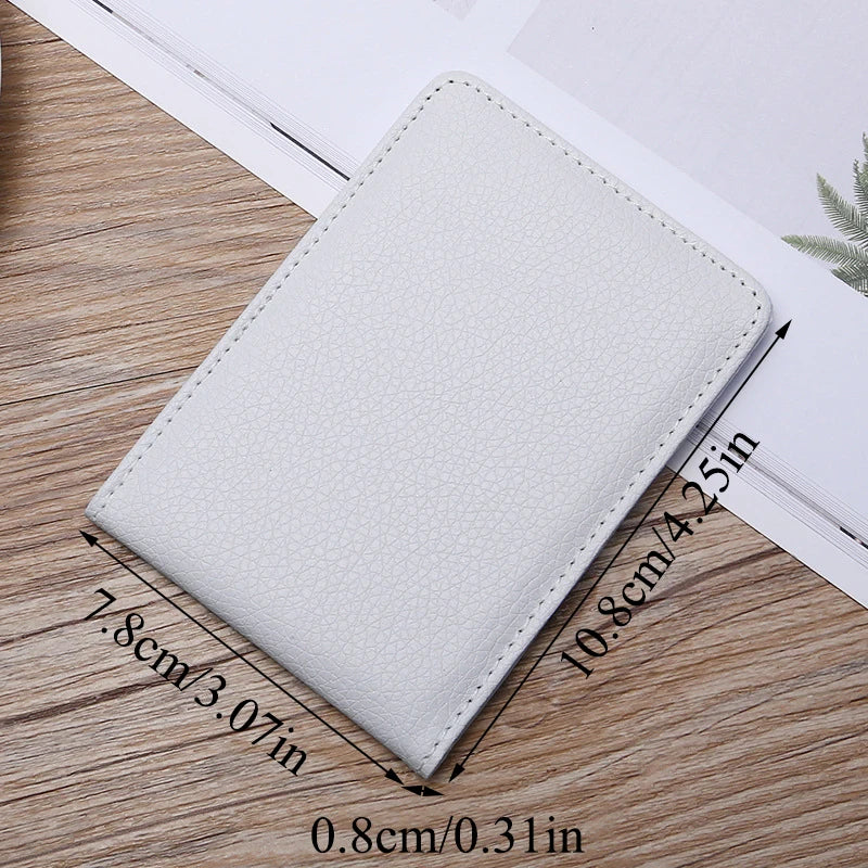 Pu Leather Driver Holder Car Document Business ID Pass Wallet Case