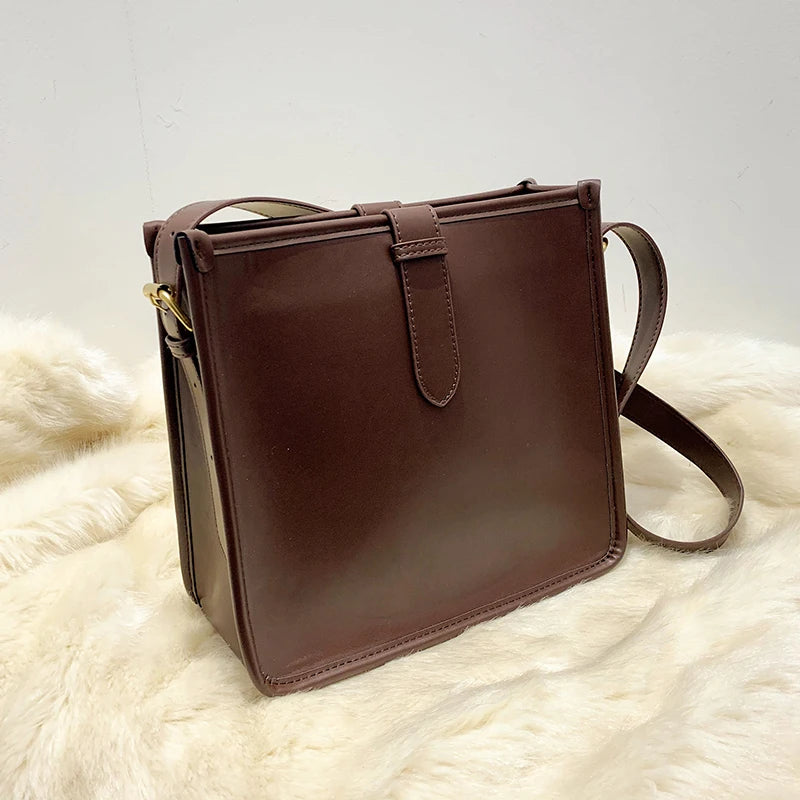 Women Bucket Bag Large Capacity Shoulder Bags Ladies Textur