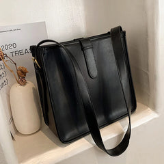 Women Bucket Bag Large Capacity Shoulder Bags Ladies Textur