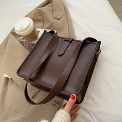 Women Bucket Bag Large Capacity Shoulder Bags Ladies Textur