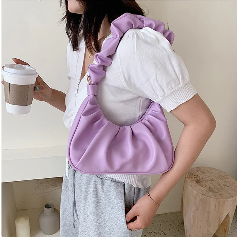 Small PU Leather Shoulder Bags For Women Lady Handbags