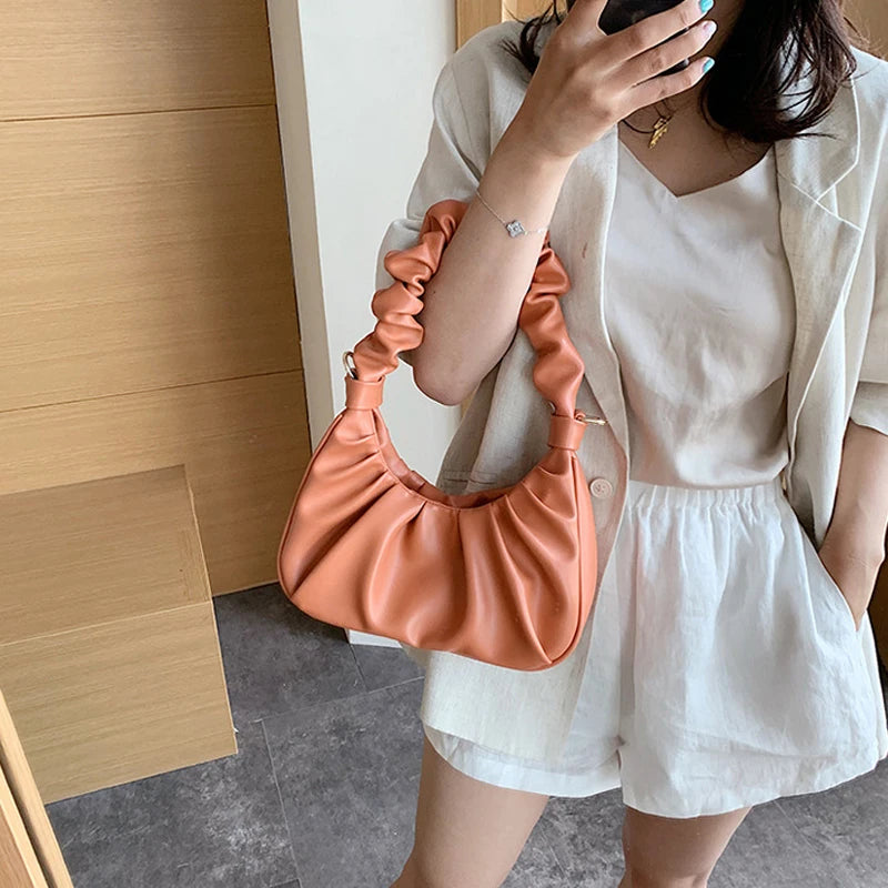 Small PU Leather Shoulder Bags For Women Lady Handbags