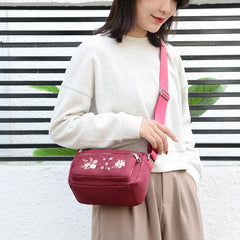 Ethnic Embroidered Women's Crossbody Bag Large Capacity Casual Shoulder Bag