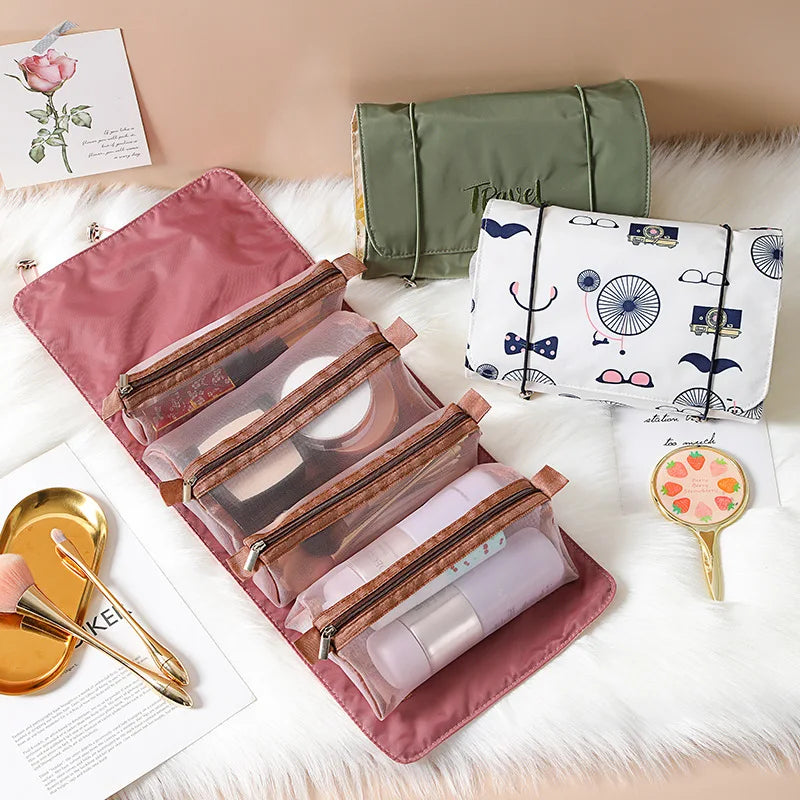 Multifunctional Embroidery Cosmetic Storage Bag