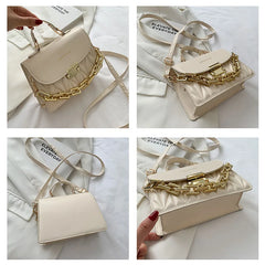 Women's Embroidery Shoulder Bag Crossbody with Chain Handbag