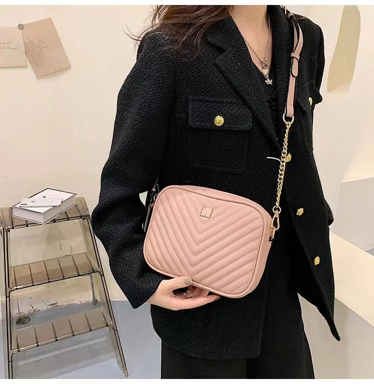 Euramerican Style Small Square Bag Diagonal Shoulder Fanny Pack