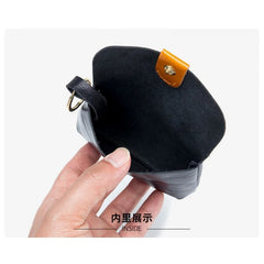 Retro Oil Wax Skin Coin Purse Key Bag