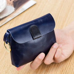Retro Oil Wax Skin Coin Purse Key Bag