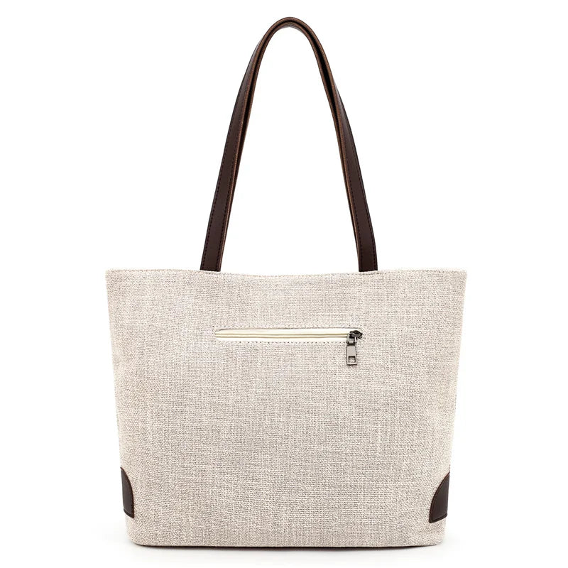 European American Tote Women's Handbag Large Capacity Bag