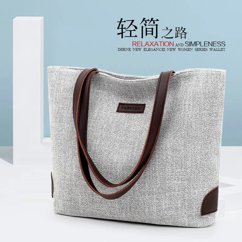 European American Tote Women's Handbag Large Capacity Bag