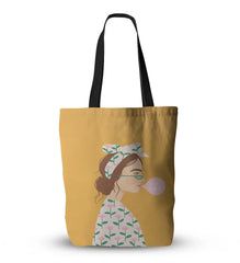 Girls Canvas Tote Bag Shoulder Canvas Shopping Bag