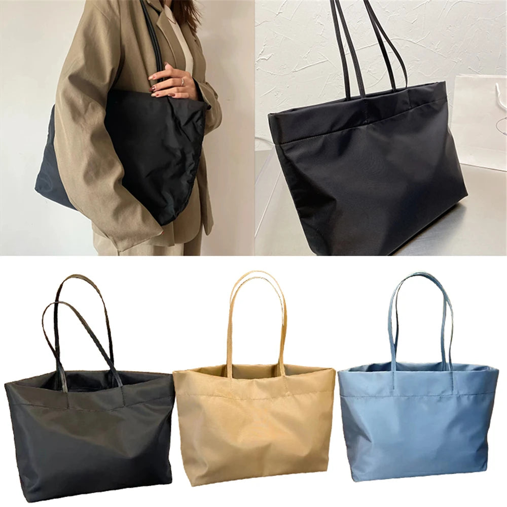 XL Women's Oxford Shoulder Bag Contrast Large Capacity Crossbody Bags