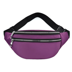 Waterproof Waist Belt Bag Solid Bum Travel Chest Hip Bag