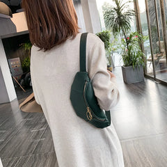 Leather Fanny Pack Women Waist Belt Bag Crossbody Chest Bum Pouch