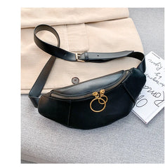 Leather Fanny Pack Women Waist Belt Bag Crossbody Chest Bum Pouch