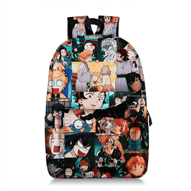 Anime School Bags Cartoon Backpack Teenagers Schoolbag