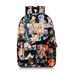 Anime School Bags Cartoon Backpack Teenagers Schoolbag