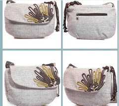Lady Casual Shoulder Bag Woven Crossbody Tassel Small Circular Bag