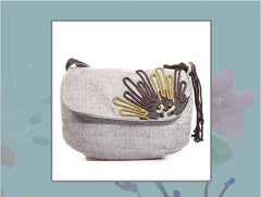 Lady Casual Shoulder Bag Woven Crossbody Tassel Small Circular Bag