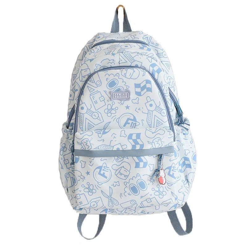 Harajuku Style Graffiti College Students Backpack