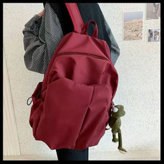 Men's Nylon High School College Students Computer Backpack