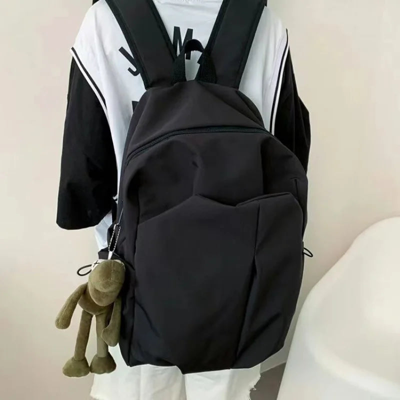 Men's Nylon High School College Students Computer Backpack
